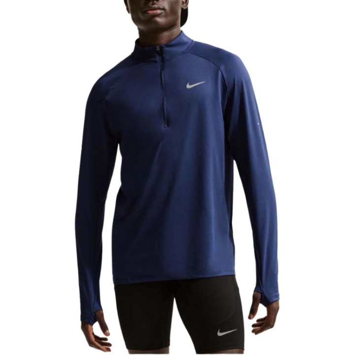 Nike Nike Dri Fit T Shirts Men's Midnight Blue Stand Collar