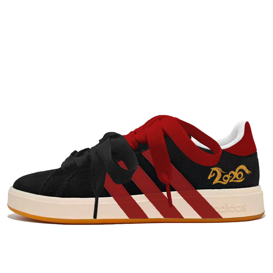 Adidas Adidas Grand Court Base 00s Gilded Age Horse Synthetic Leather, Split Cow Leather Abrasion Resistant Abrasion Resistant