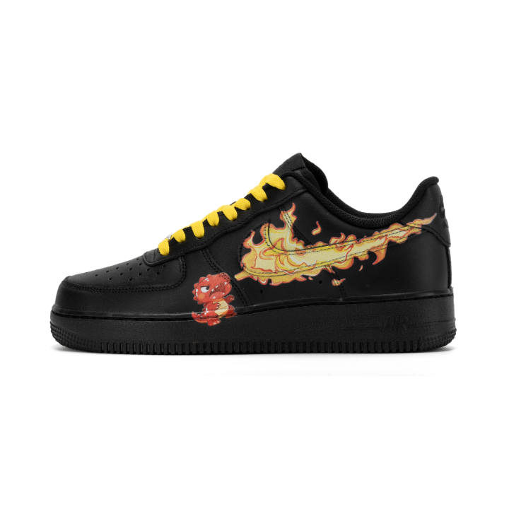 Nike Nike Air Force 1 Abrasion Resistant Abrasion Resistant Low top Skateboard Shoes Unisex Black
