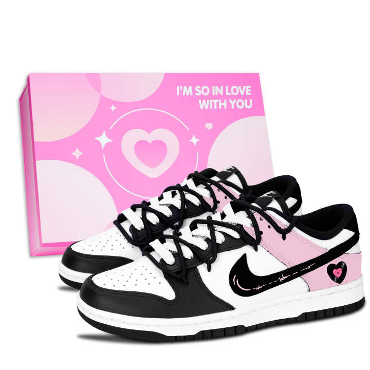 Nike Nike Dunk Black White, Heartfelt Song Leather Slip Resistant Abrasion Resistant Slip Resistant Abrasion Resistant