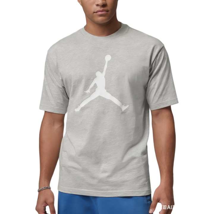 Jordan Jordan T Shirts Men's Gray Crew Neck