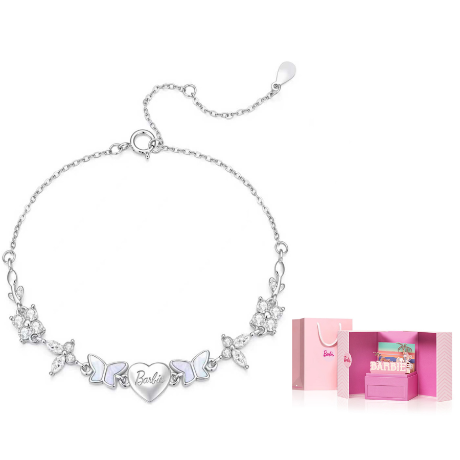 Barbie 925 Sterling Silver Synthetic Cubic Zirconia Bracelets Women's