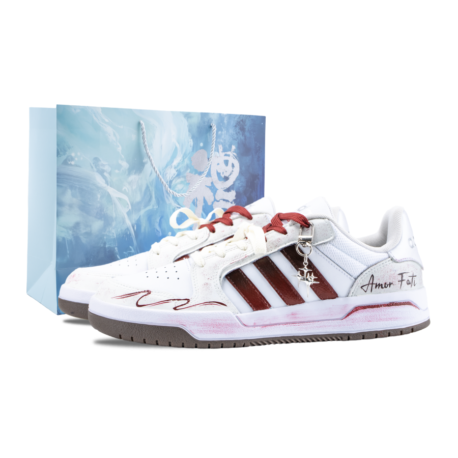 Adidas Adidas ENTRAP Amor Fati・Crimson Star Low top Skateboard Shoes Unisex White Red