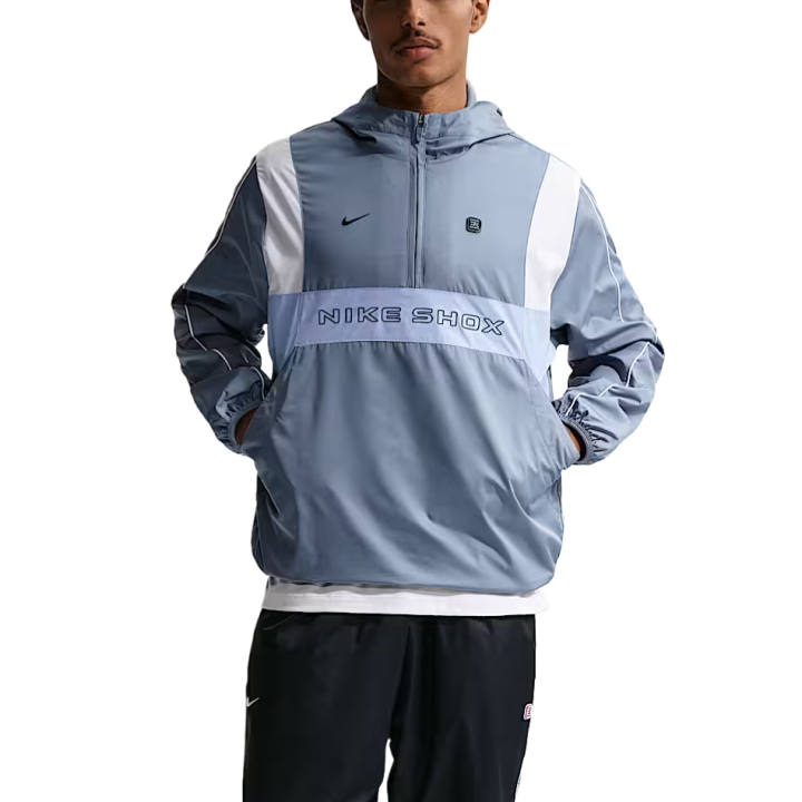 Nike Nike Sportswear Jackets Men's Limestone Gray/Cobalt Blue/White Hooded Moderate Other