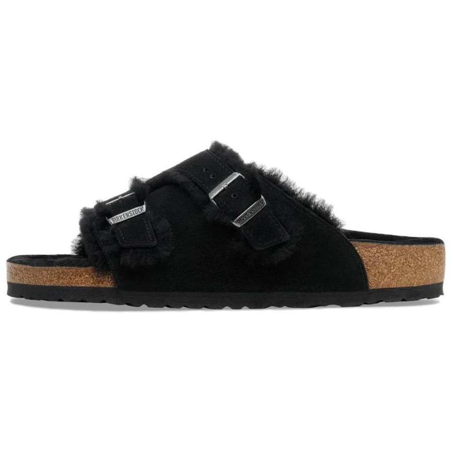 Birkenstock Slide Slippers Unisex Black Regular Loose Fit