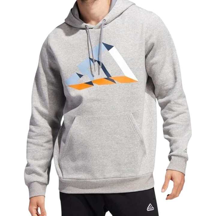 Adidas Adidas Sweatshirts Men's Gray Hooded Moderate