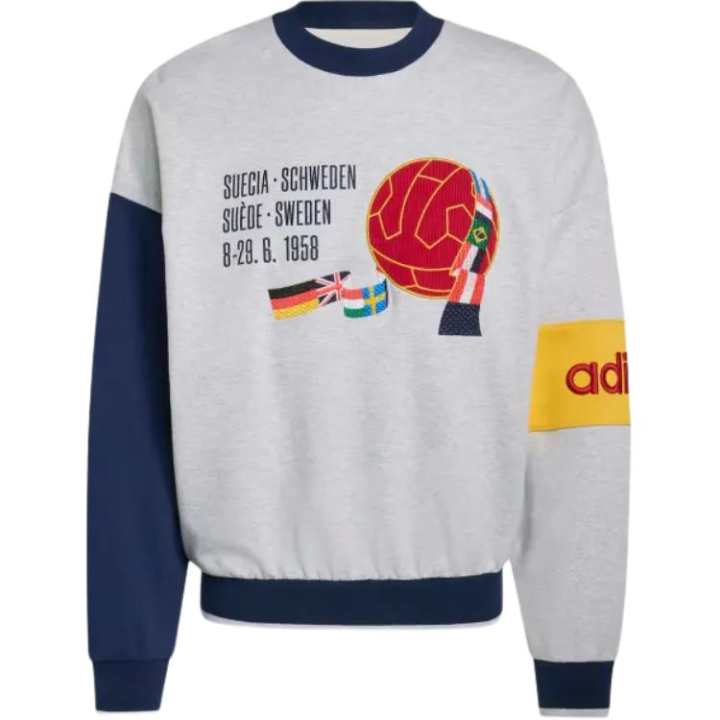 Adidas Adidas Sweatshirts Women's Light Gray Crew Neck Moderate