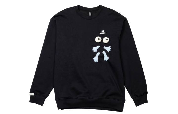 Adidas Adidas LABEL Sweatshirts Unisex Black Crew Neck Moderate Regular