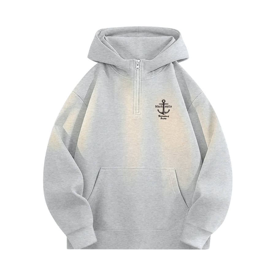 Tonlion Sweatshirts Unisex Hooded Thickened Regular
