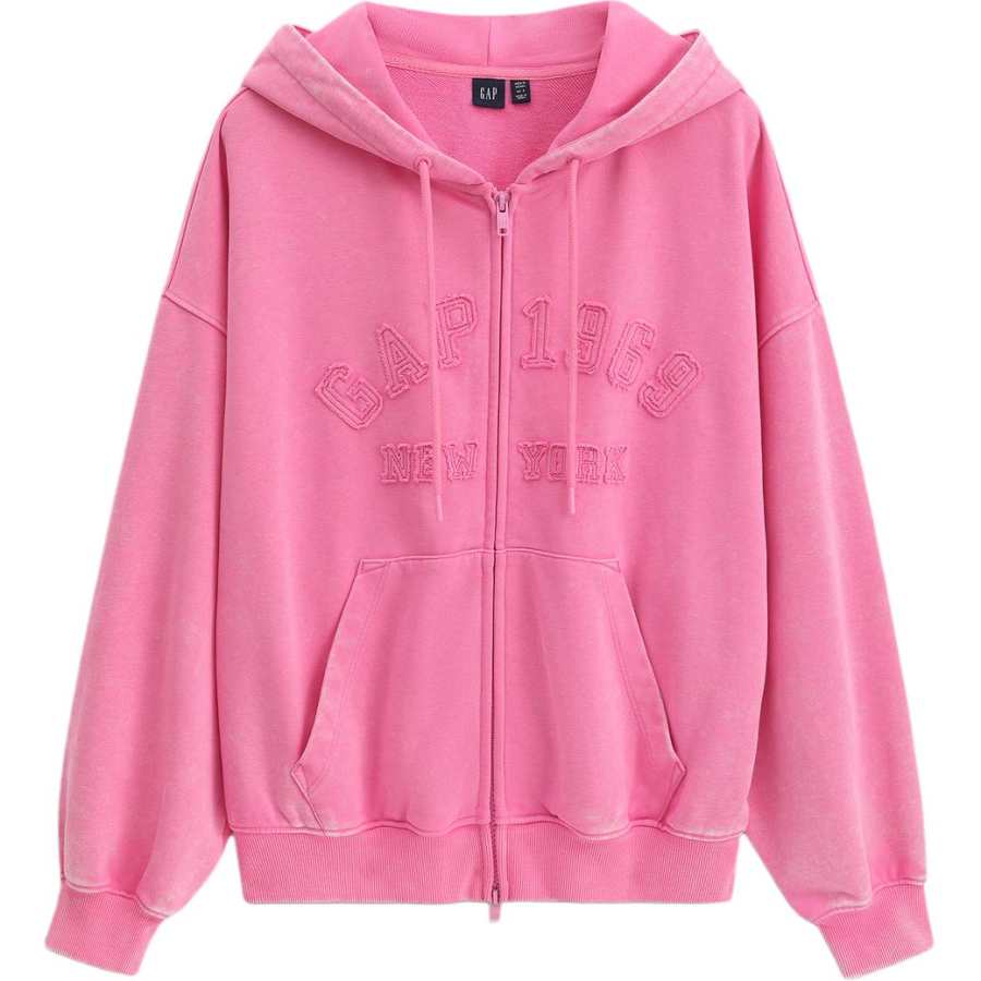 GAP Sweatshirts Women's Pink Hooded Moderate Heavyweight