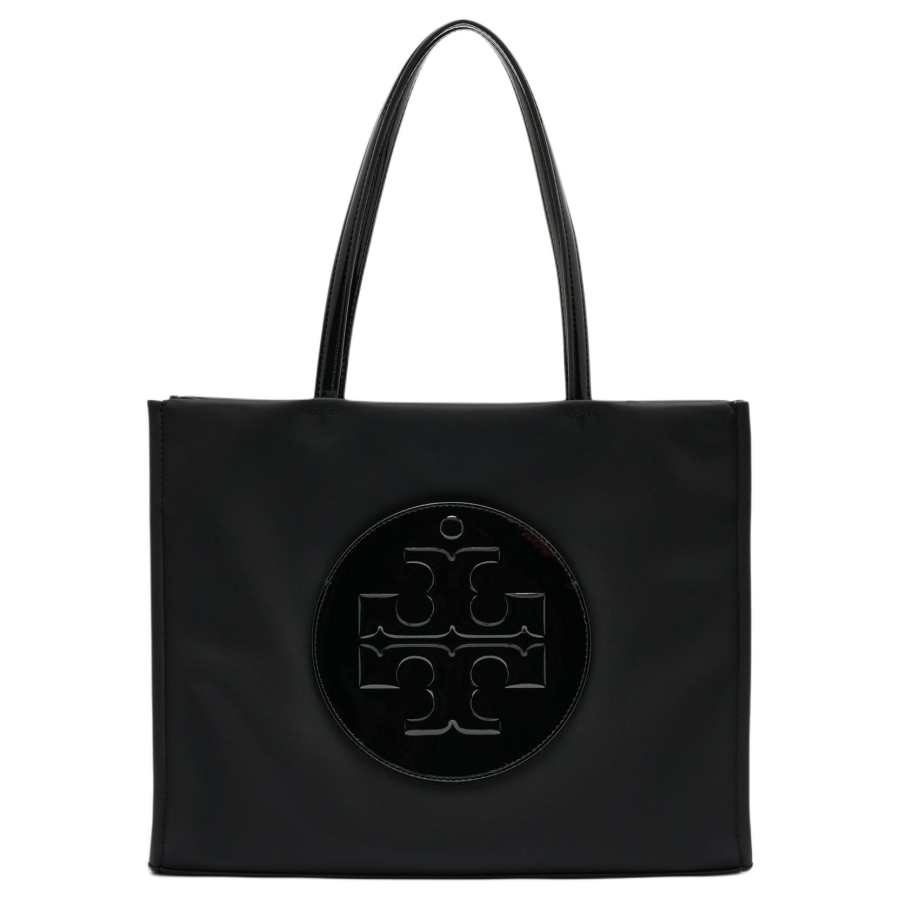 TORY BURCH TORY BURCH Ella Fabric+Artificial Leather Shoulder Bag Small Women's Black