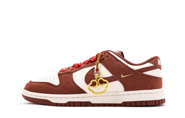Nike Nike Dunk Leather Low top Skateboard Shoes Unisex Red White