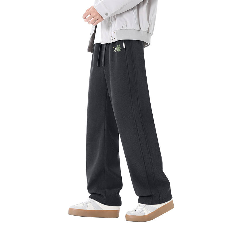 Tonlion Casual Pants Unisex Moderate Straight Fit Pants