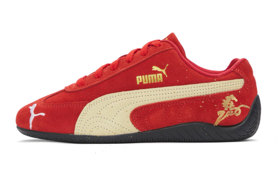 PUMA Speedcat Abrasion Resistant Slip Resistant Low top Training Shoes Unisex Flame Red