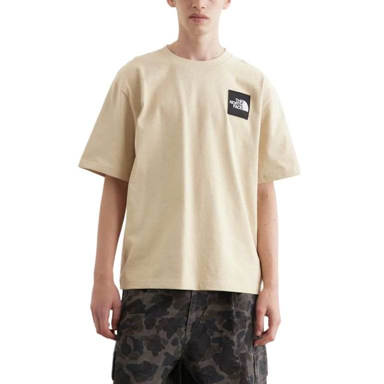 THE NORTH FACE T Shirts Men's Gravel Color Crew Neck Thickened