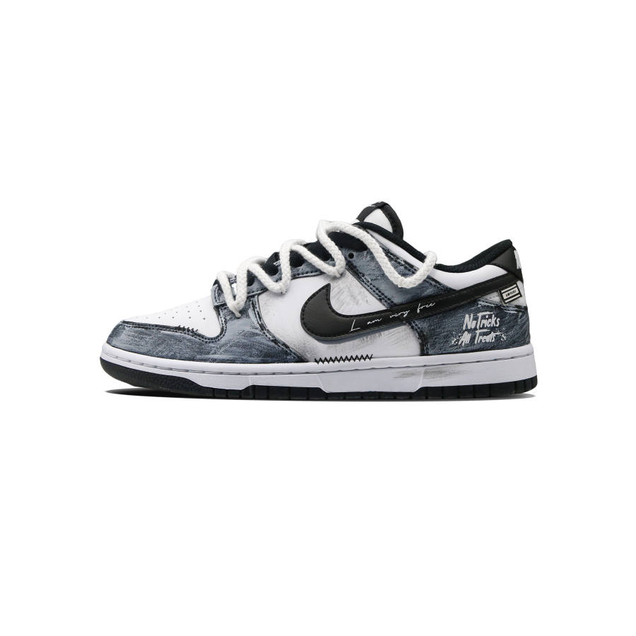 Nike Nike Dunk Chaos Erosion Leather Abrasion Resistant Low top Kids' Skateboarding Shoes Gray Teenagers