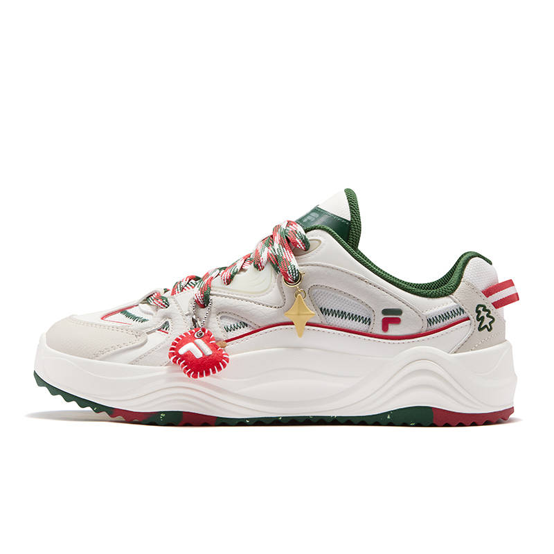 FILA FUSION TARANTO Melody Shoes Synthetic Leather, Textile Low top Skateboard Shoes Men's White Green Red