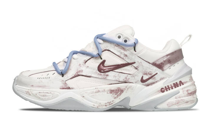 Nike Nike M2K Tekno Purple Rhythm Leather Cushioning Abrasion Resistant Breathable Height Increasing