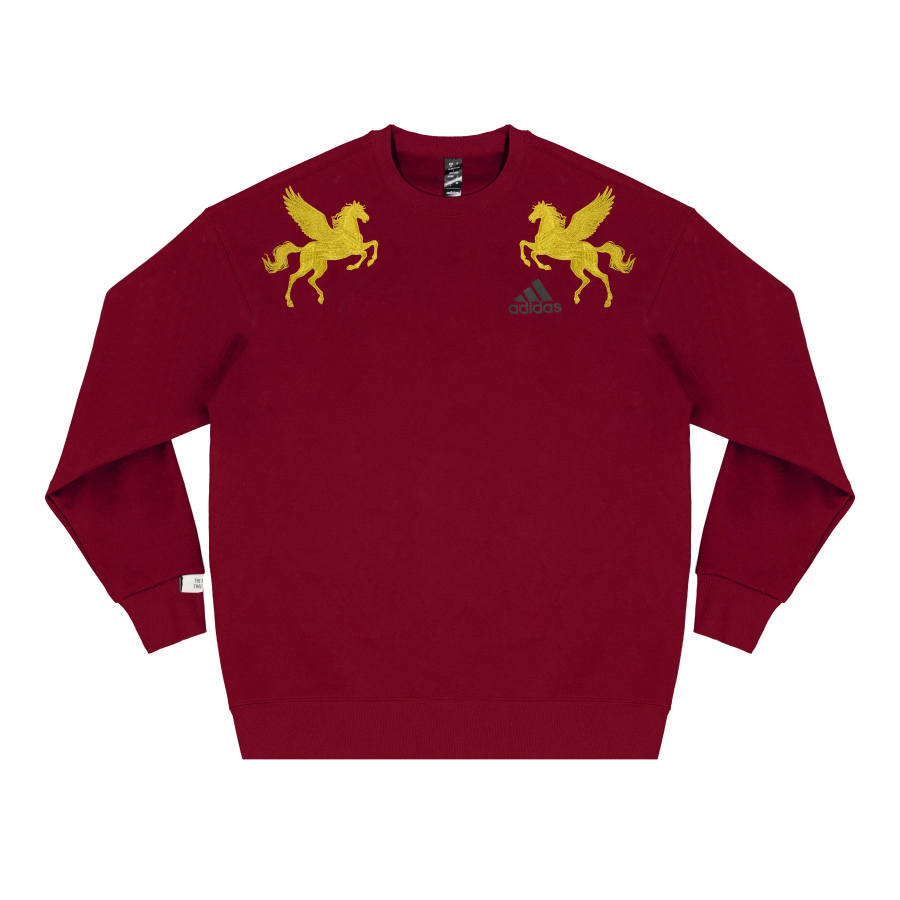 Adidas Adidas Sweatshirts Unisex Red Crew Neck Moderate Regular