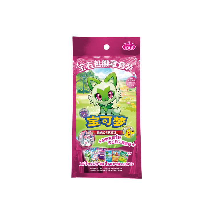 Pokemon POKEMON Gemstone Bag Badge Set Card Accessories Single Pack