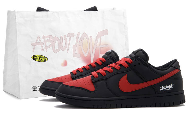Nike Nike Dunk Overload Red Low top Skateboard Shoes Men's Black Red