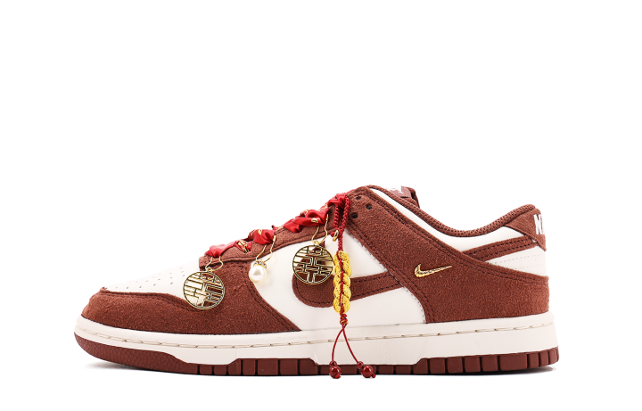 Nike Nike Dunk Leather Low top Skateboard Shoes Unisex Red White