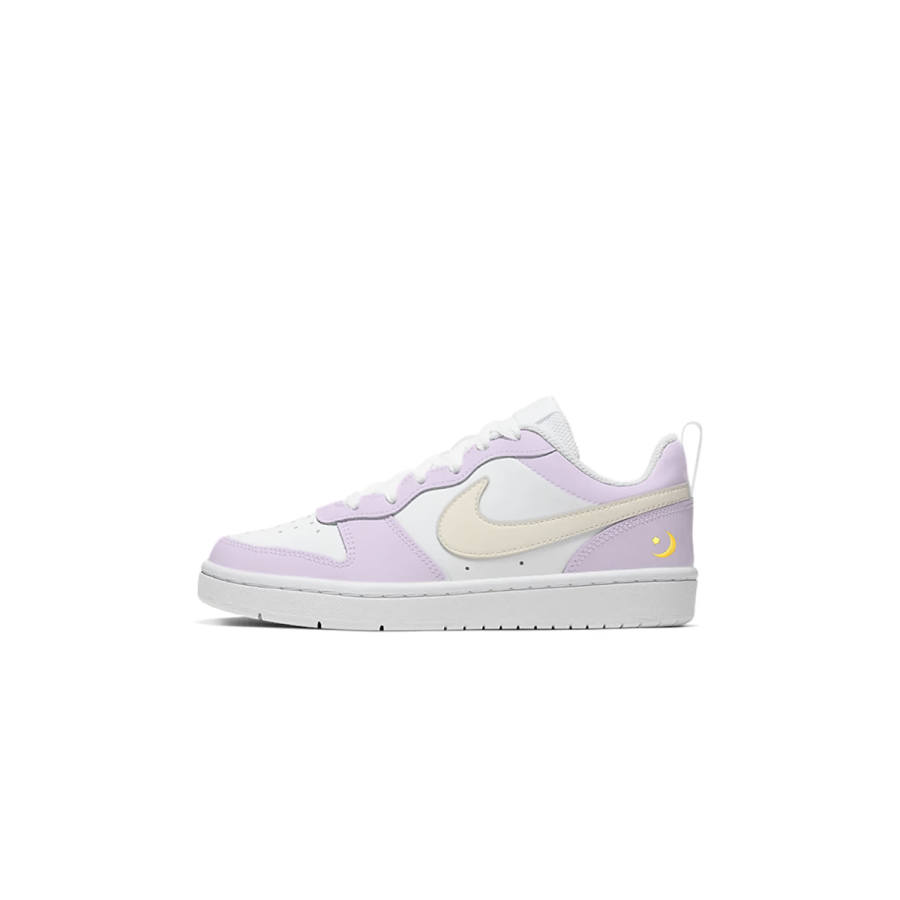 Nike Nike Court Borough Synthetic Leather Low top Skateboard Shoes Aqua Moon Girlish Refreshing