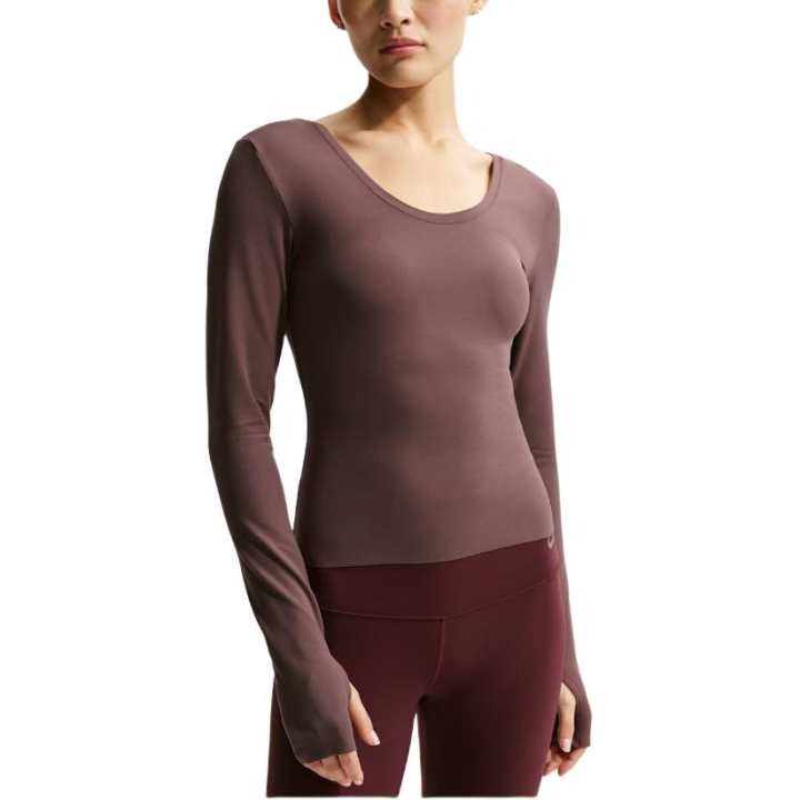 Nike Nike T Shirts Women's Brown Crew Neck
