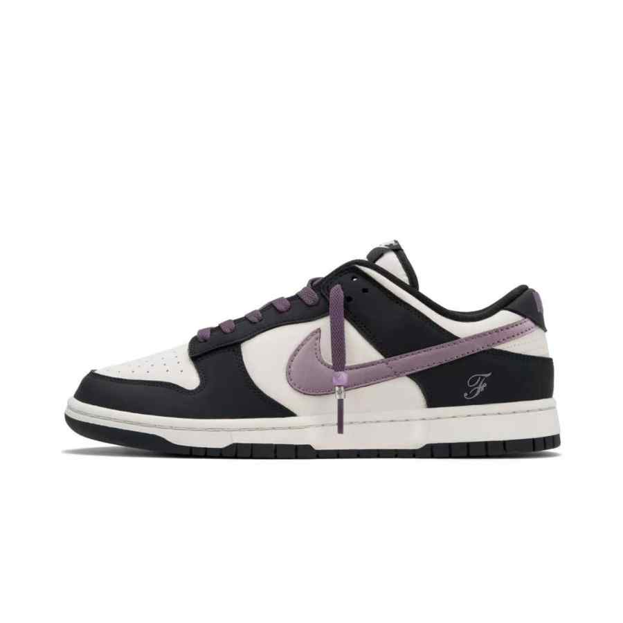 Nike Nike Dunk The Poem Of Iris Synthetic Leather Abrasion Resistant Low top Skateboard Shoes Unisex Purple