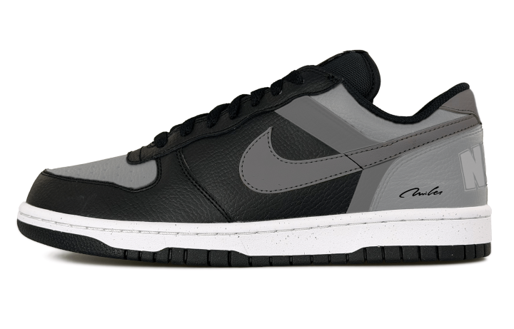 Nike Nike Big Abrasion Resistant Breathable Abrasion Resistant Breathable Low top Skateboard Shoes Men's Black Gray