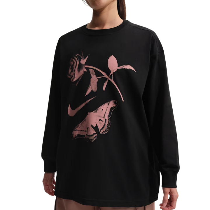 Nike Nike T Shirts Women's Black Crew Neck Moderate