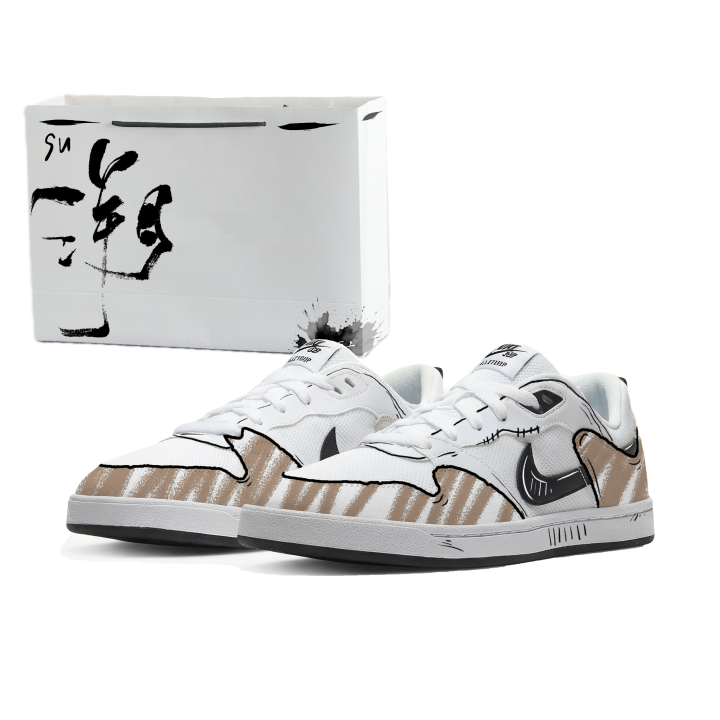 Nike Nike SB Alleyoop Sand Hawk Graffiti Low top Skateboard Shoes Men's