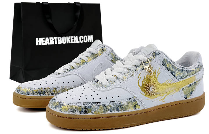 Nike Nike Court Vision 1 Suixin, Sun God, Shopping Bag Coverage Abrasion Resistant Slip Resistant Low top Skateboard Shoes