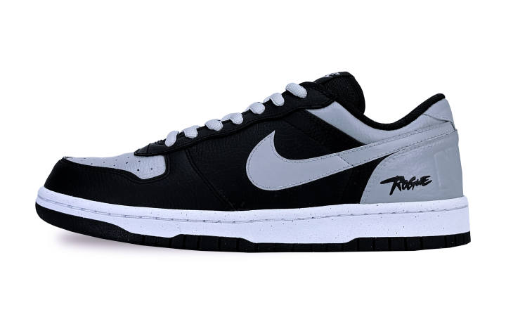 Nike Nike Big Abrasion Resistant Low top Skateboard Shoes Men's Black Gray