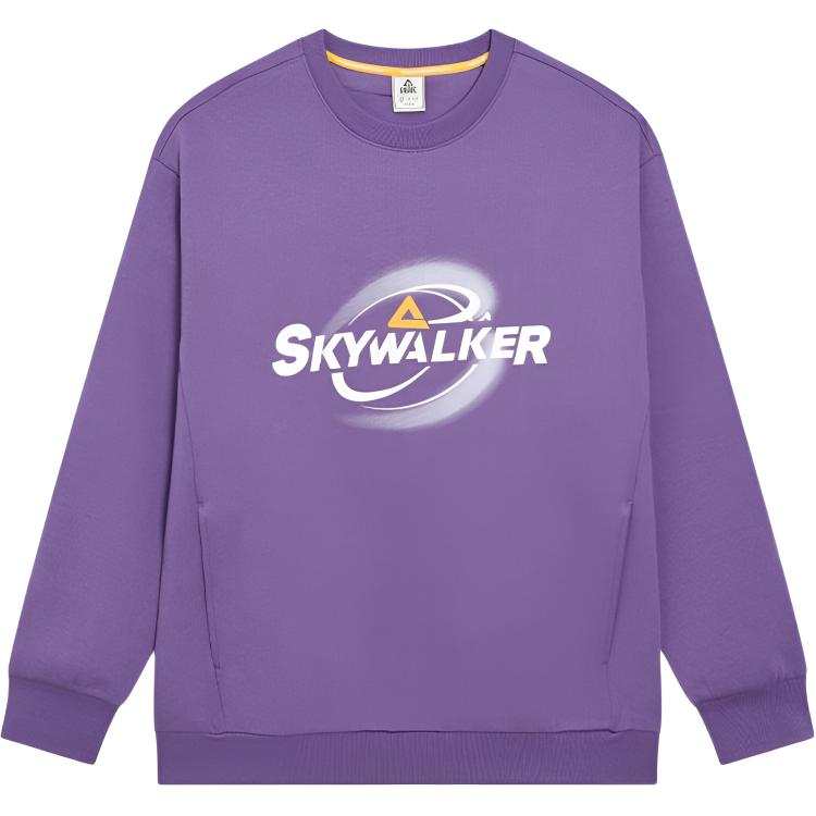 PEAK Sweatshirts Men's Berry Purple Crew Neck Moderate