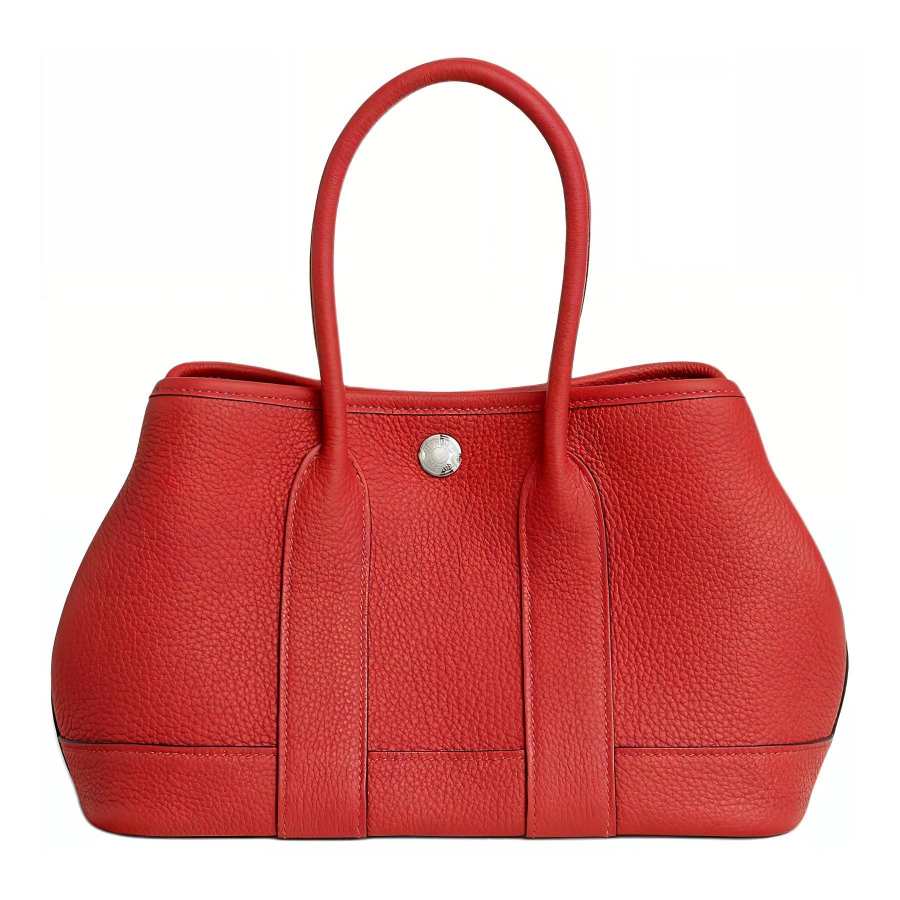 HERMES Neo Garden Togo Calfskin Handbag Mini Women's O5 Rouge Radieux Sunshine Red