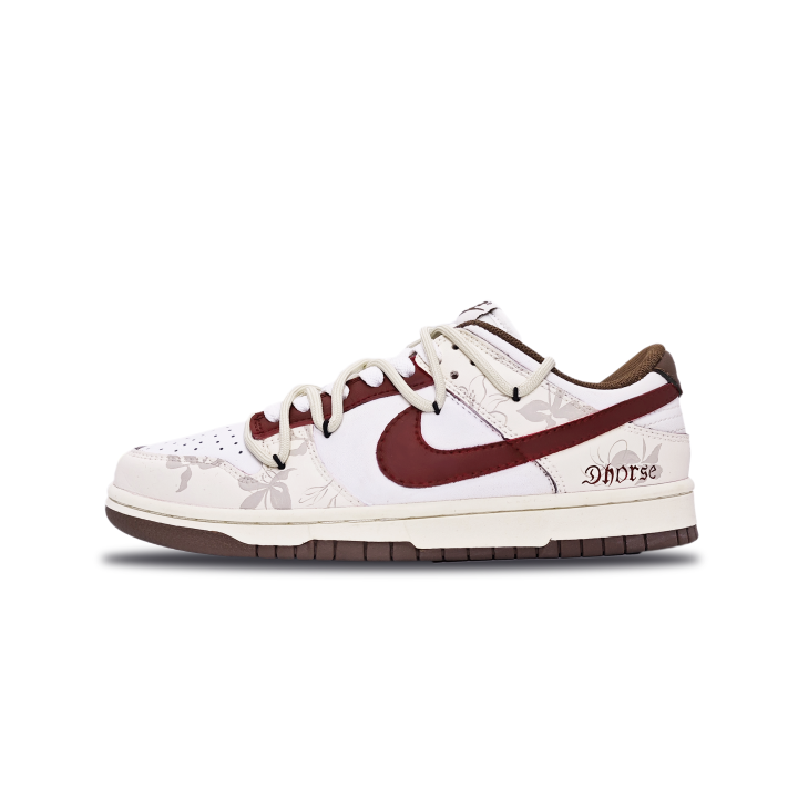 Nike Nike Dunk Flower Language Old Tales Abrasion Resistant Abrasion Resistant Low top Skateboard Shoes Unisex