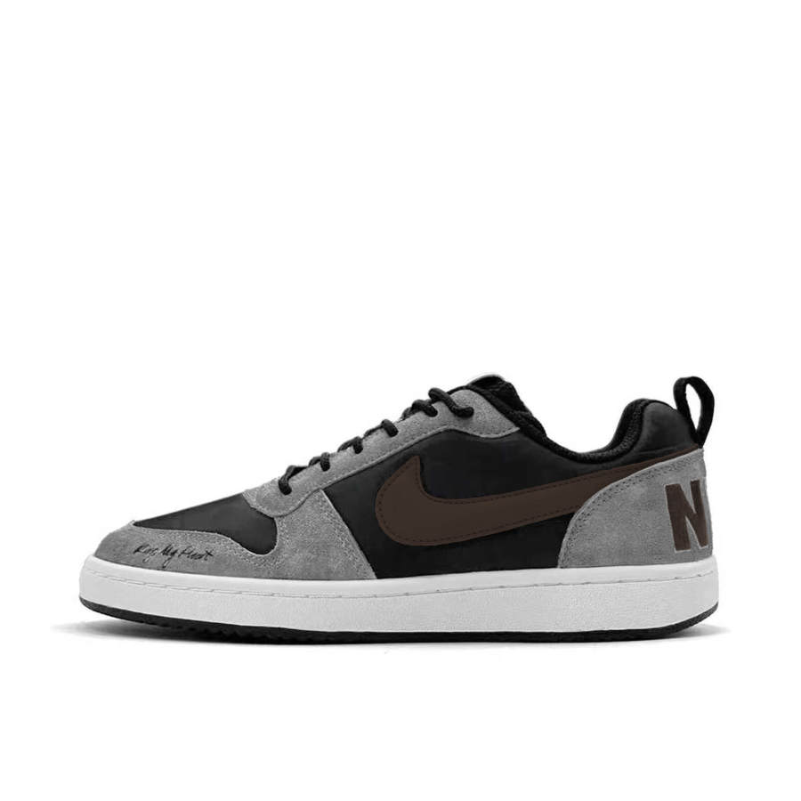 Nike Nike Court Borough Classic Gray Brown Leather Abrasion Resistant Abrasion Resistant Low top Skateboard Shoes Unisex