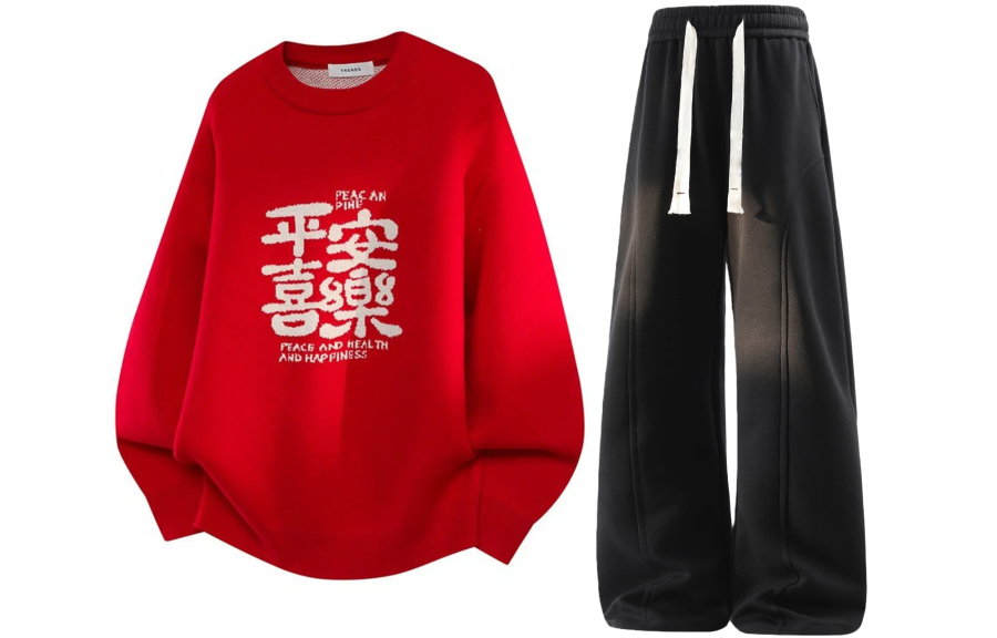 GWAF Casual Sportswear Unisex Crew Neck Thickened