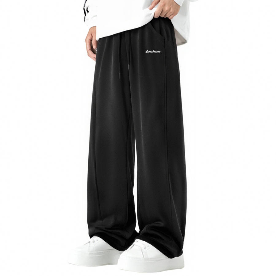 Tonlion Casual Pants Unisex Thickened And Fleece Lined Sweatpants