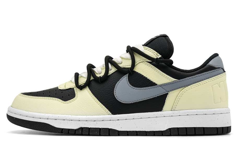 Nike Nike Big Low Lu Smoky Joker Cushioning Lightweight Slip Resistant Low top Skateboard Shoes Men's Black Gray