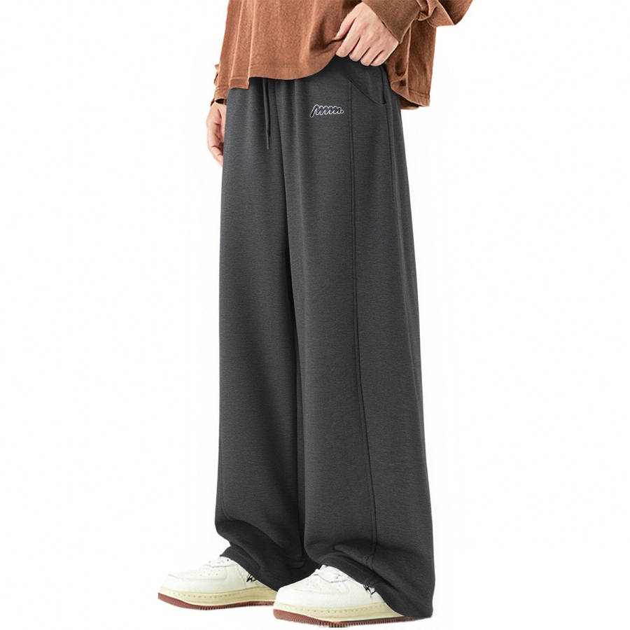 Tonlion Casual Pants Unisex Thickened And Fleece Lined Sweatpants