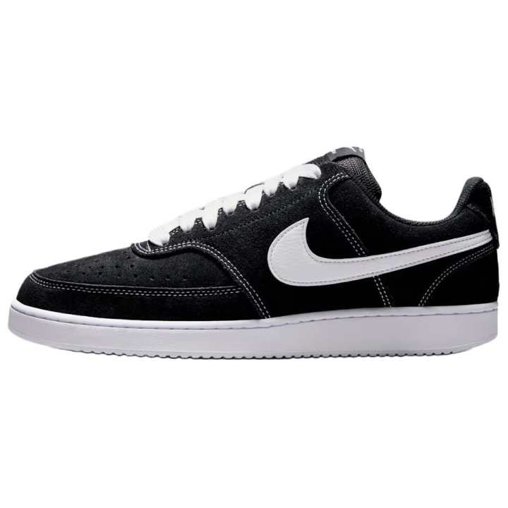 Nike Nike Court Vision Breathable Low top Skateboard Shoes Unisex Black White