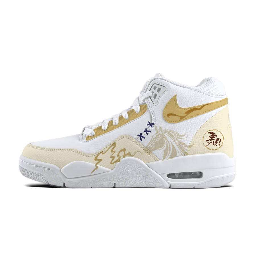 Nike Nike Flight Legacy One Malai Greeting Abrasion Resistant Slip Resistant Vintage Basketball Shoes Unisex