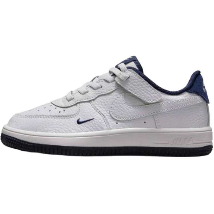Nike Nike Air Force 1 Low top Skateboard Shoes White Blue Kids'