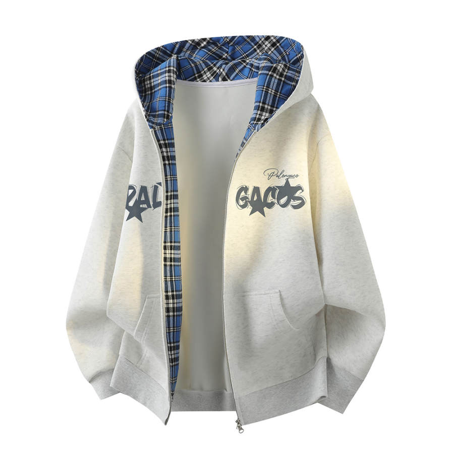 PAL ONGACO Sweatshirts Unisex Hooded Moderate Cardigan