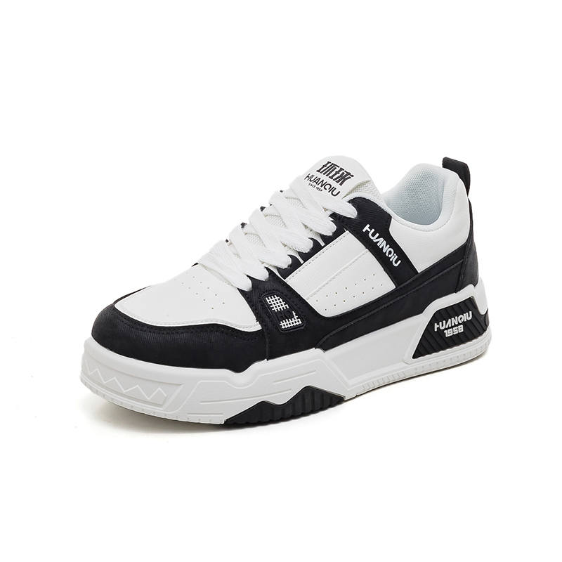 HUANQIU Synthetic Leather, Textile Lightweight Breathable Lightweight And Breathable Low top Skateboard Shoes Men's