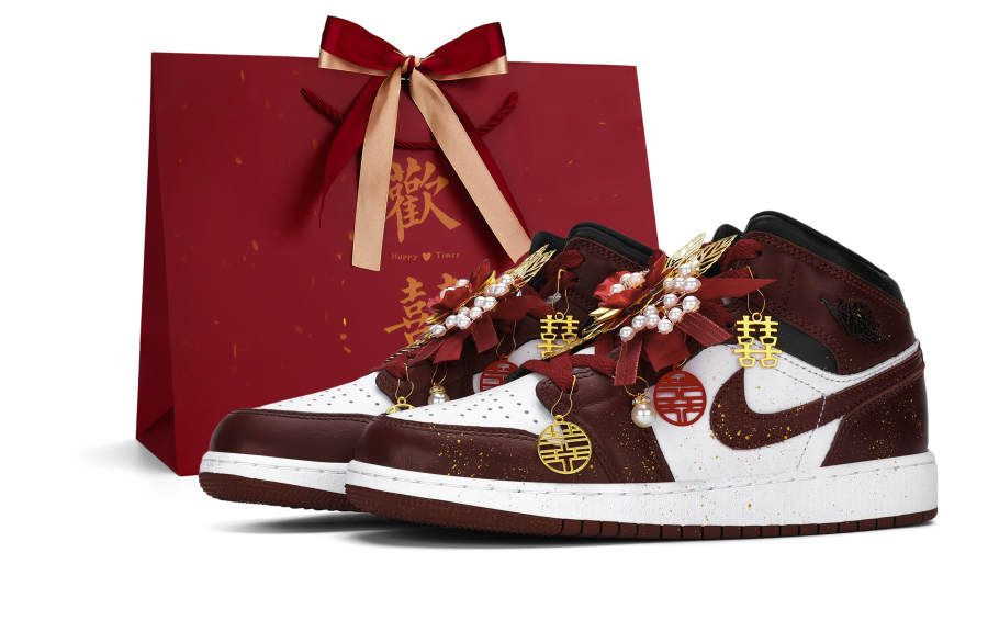 Jordan Jordan Air Jordan 1 High top Basketball Shoes Unisex Burgundy