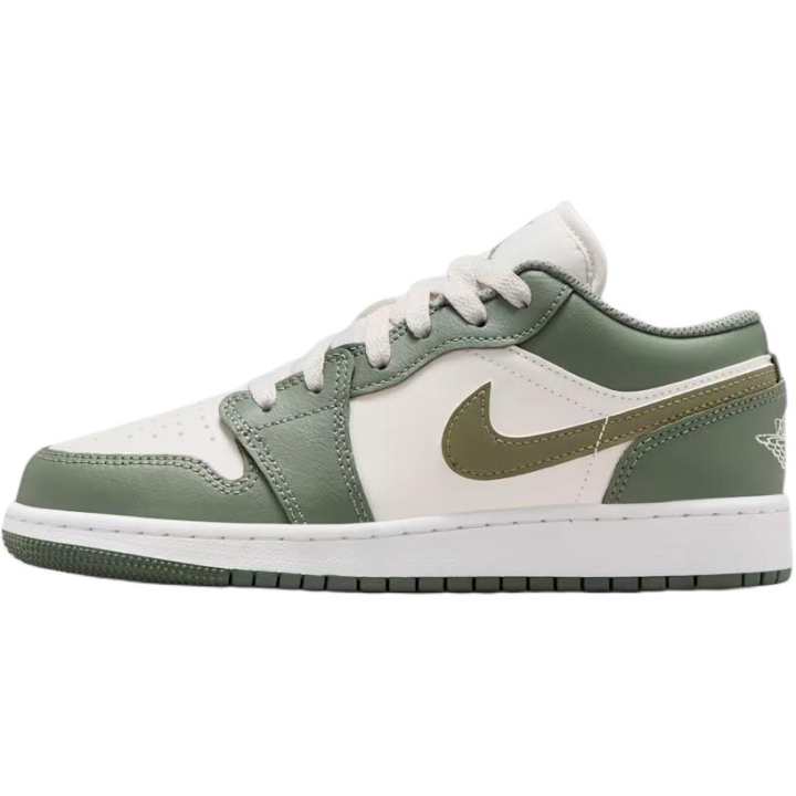 Jordan Jordan Air Jordan 1 Low top Basketball Shoes Light Army Green Unisex