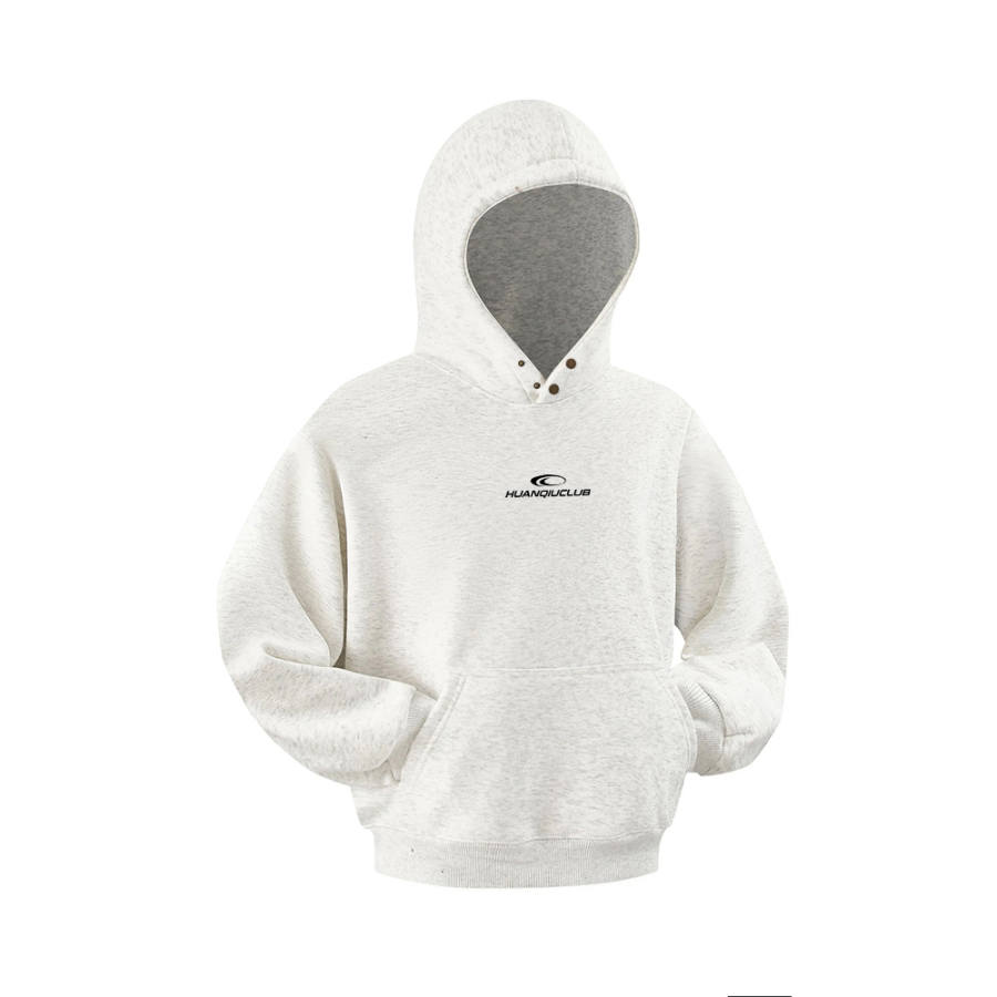 HUANQIU Sweatshirts Unisex Hooded Moderate
